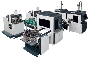 Máquina de cartonagem rígida totalmente automática inteligente bicanal 